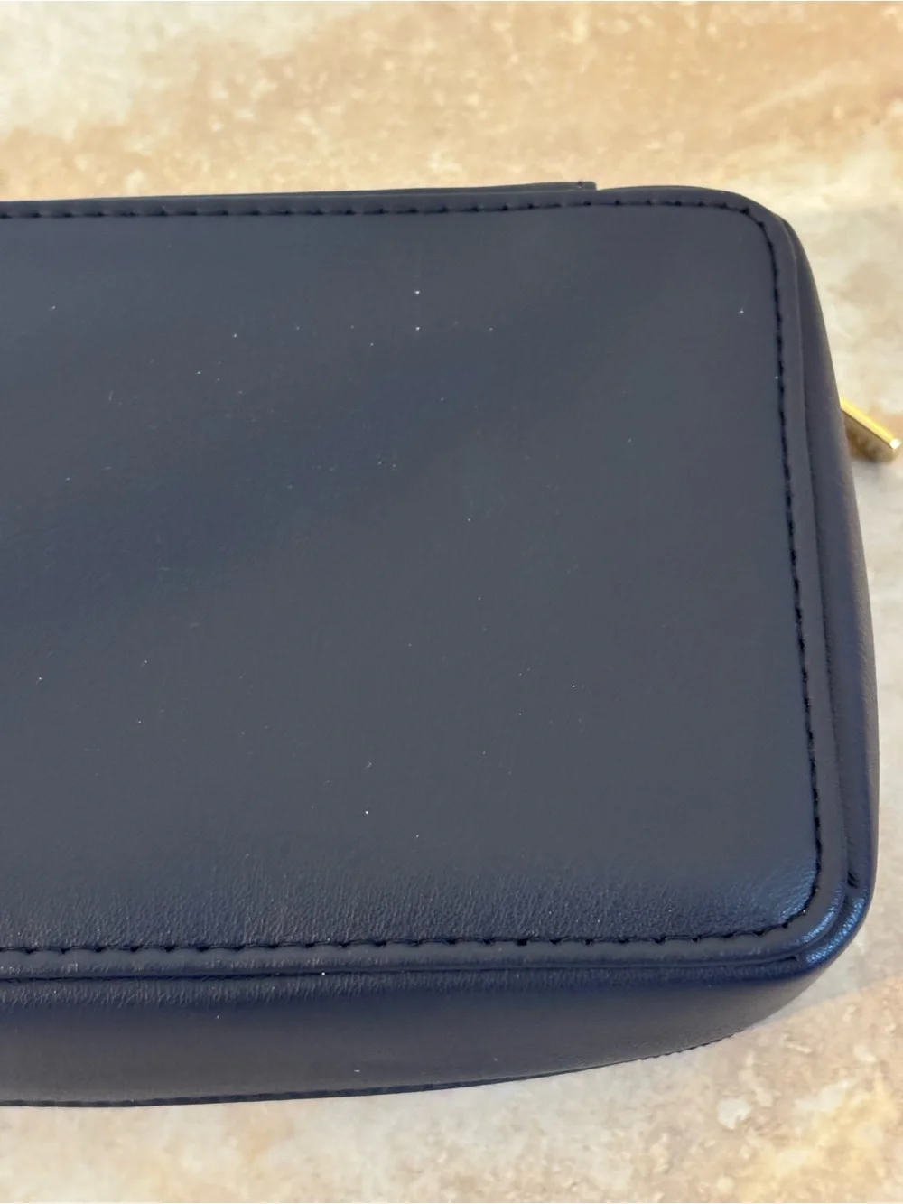 Missoni Navy Quilted Travel Zip Cosmetic Pouch